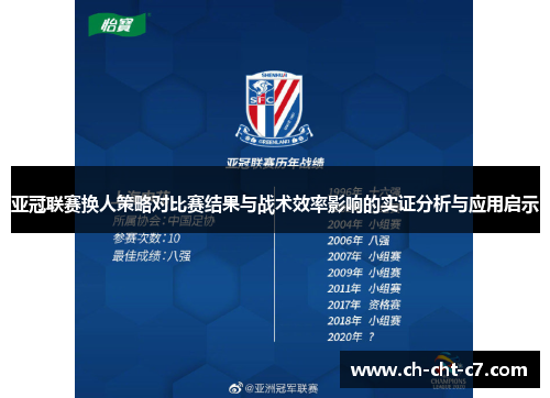 亚冠联赛换人策略对比赛结果与战术效率影响的实证分析与应用启示 亚冠联赛换人策略对比赛结果与战术效率影响的实证分析与应用启示